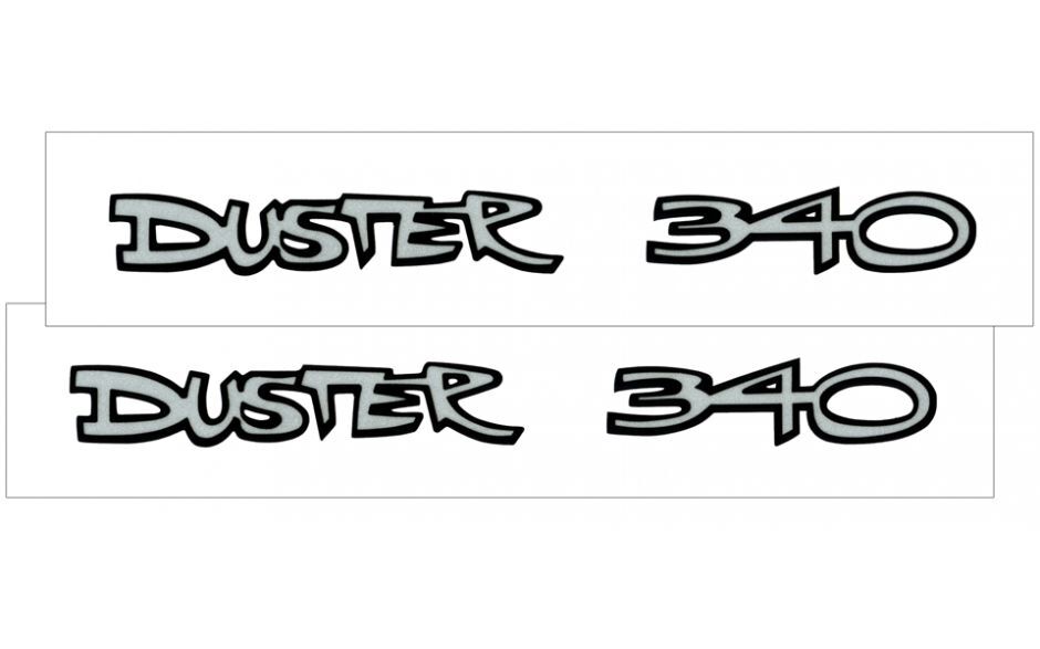 1970-72 PLYMOUTH 'DUSTER 340 FENDER' DECALS - QG232