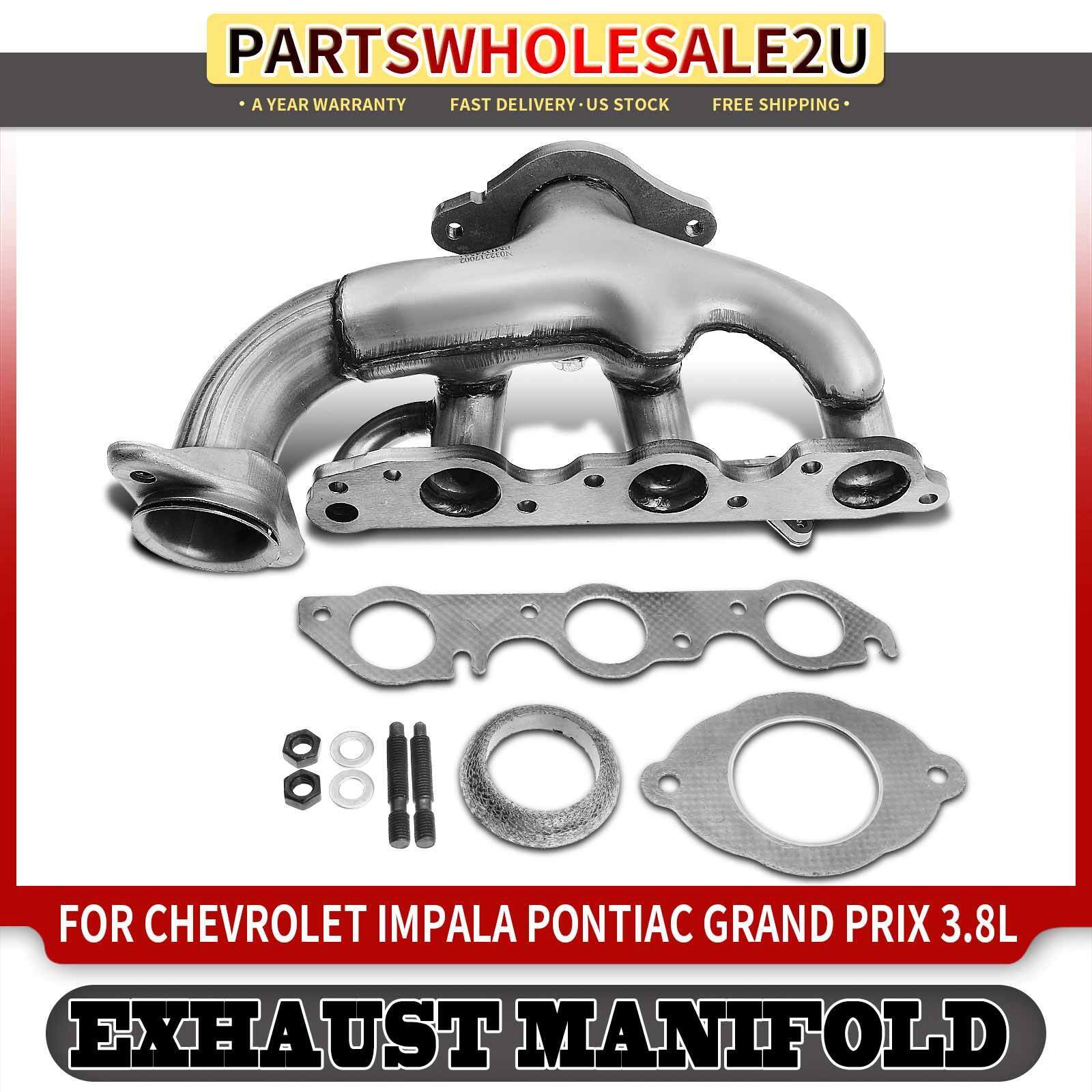 Rear Exhaust Manifold w/ Gasket Kit for Chevy Impala Oldsmobile Intrigue 3.8L