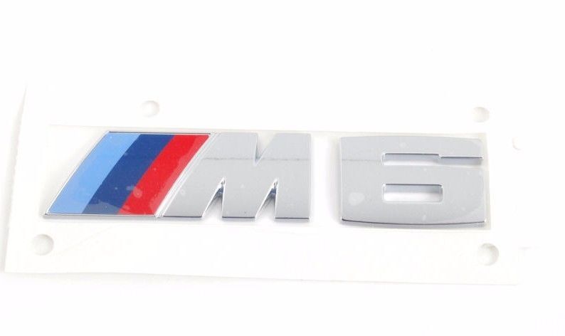 BMW F12 F13 6 SERIES 2011 - 2017 M6 EMBLEM REAR TRUNK BADGE NEW GENUINE OEM