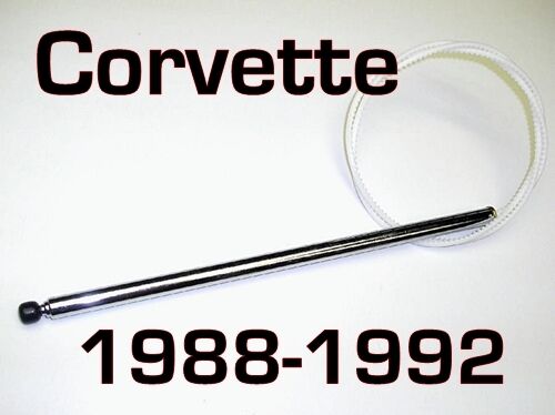 CORVETTE Power Antenna MAST With Black Tip Fits: 1988-1992