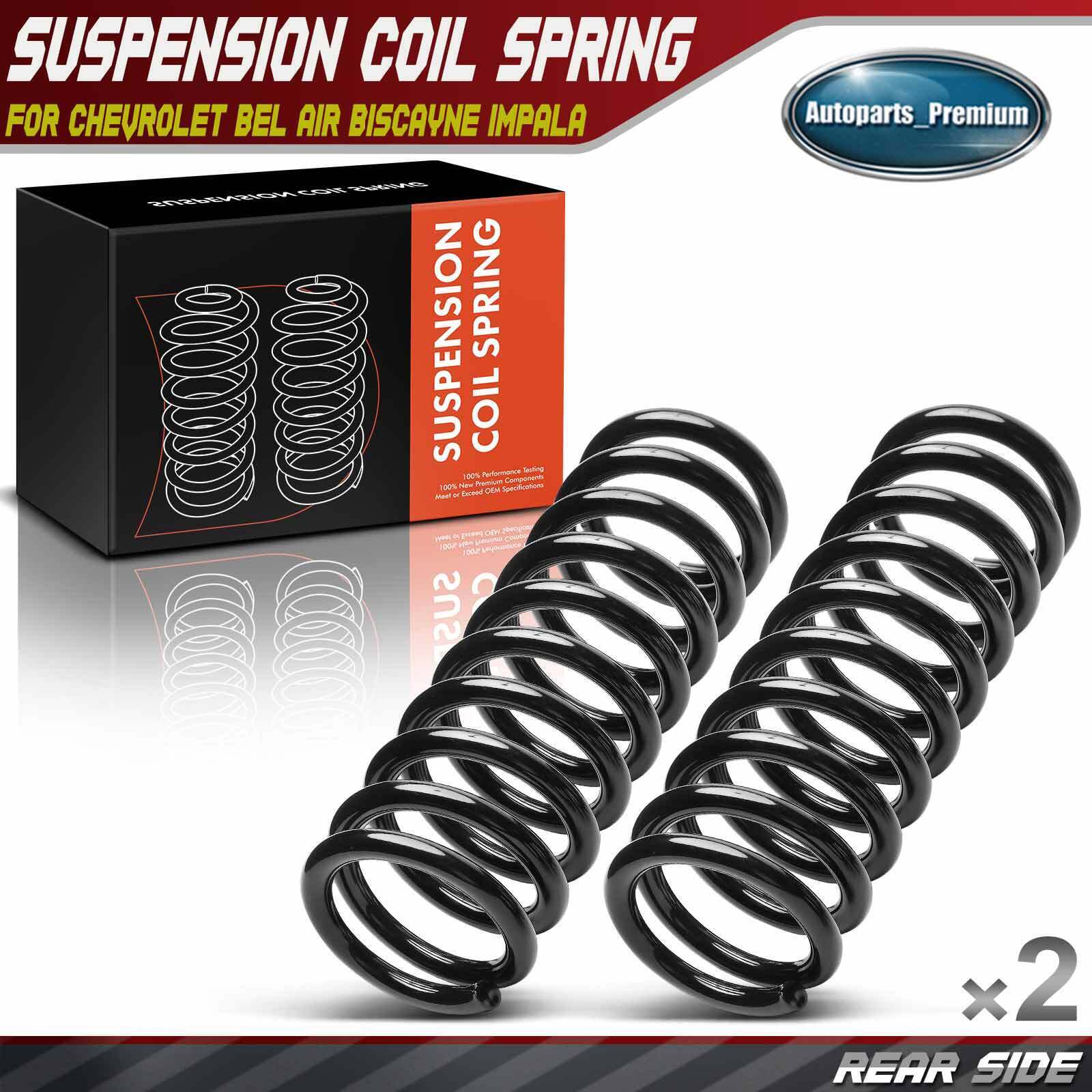 2x Rear Left & Right Coil Spring for Chevrolet Bel Air Biscayne Impala 1959-1964