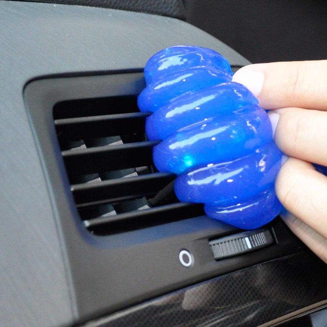 Car Glue Gum Gel  Air Conditioner Outlet Vent Interior Dust Dirt Cleaner Blue