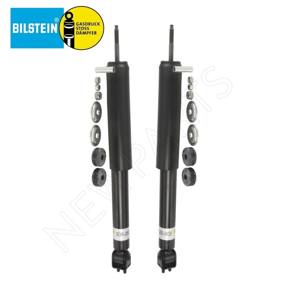For Benz R107 C107 560SL 86-89 Pair Set of 2 Front Shock Absorbers Bilstein B4