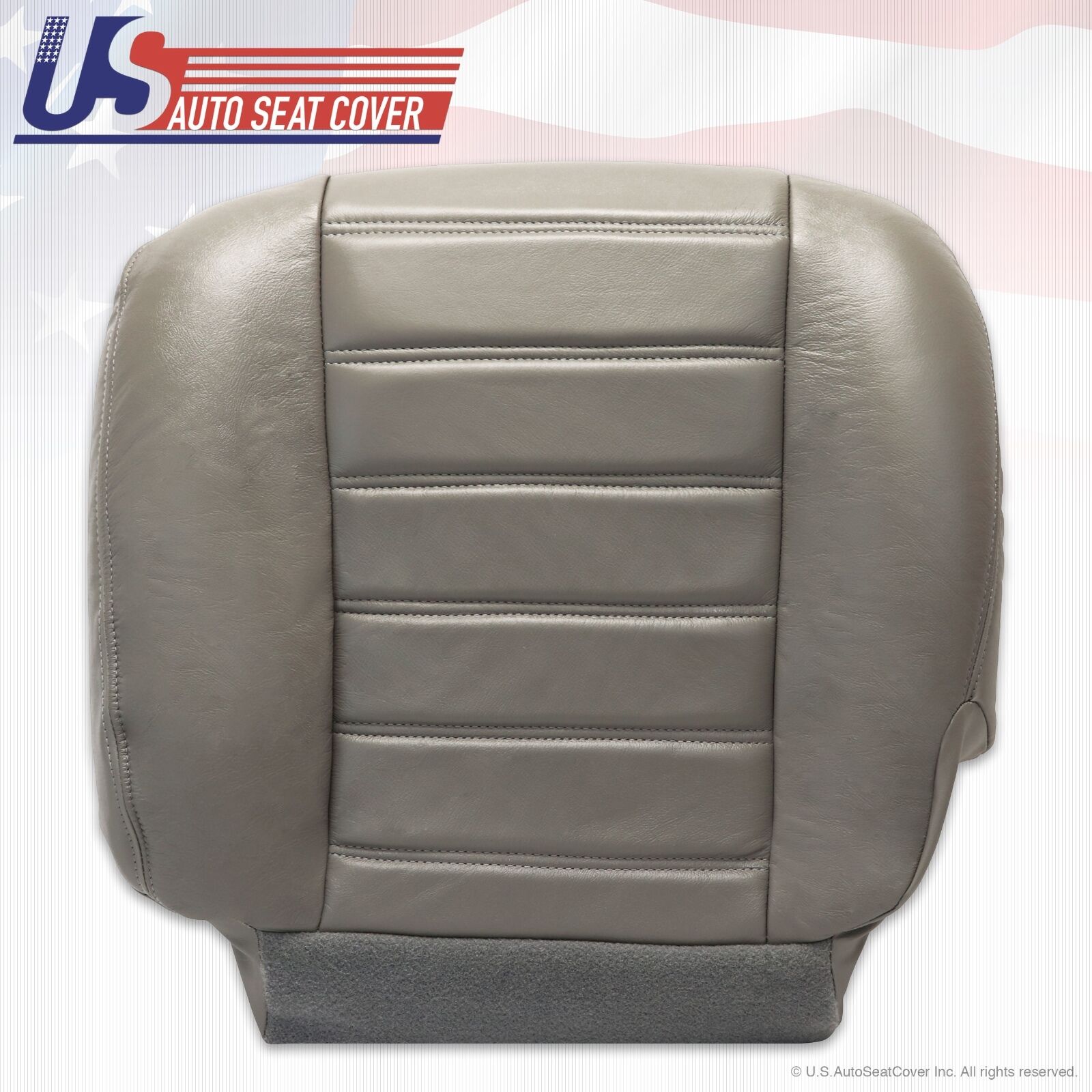 2003 to 2007 Hummer H2 Driver Side Bottom Replacement Vinyl Seat Cover Gray