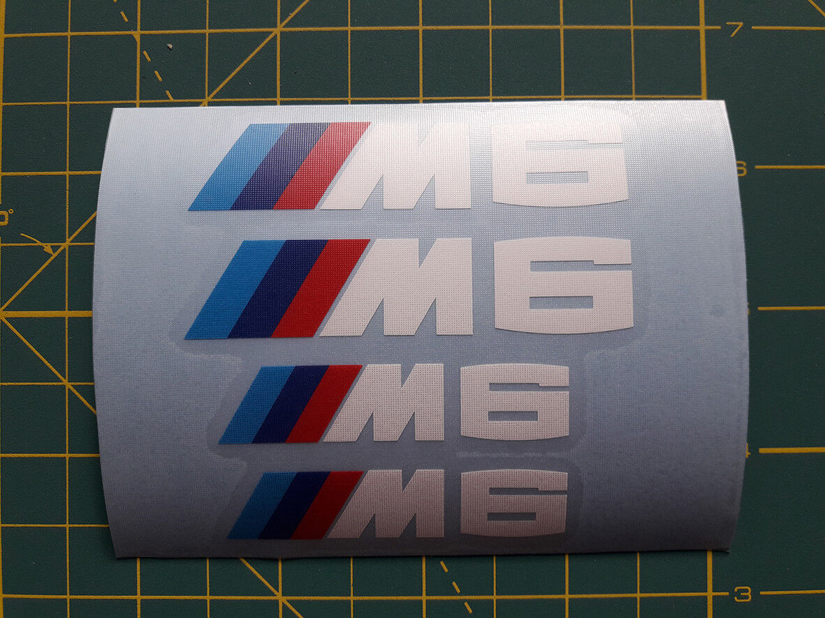 4 x BMW M 6 Brake Caliper Decal Sticker fits BMW M 6 series f12 f16
