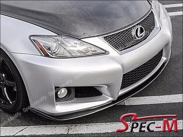 L Style Carbon Fiber Front Bumper Lip for 06-13 Lexus ISF IS F Only CF