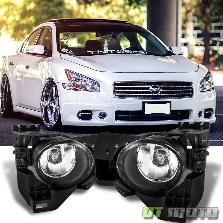 For 2009-2015 Maxima Replacement Bumper Fog Lights Lamps [Come w/Switch/harness]
