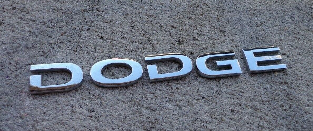 Dodge emblem letters badge decal logo Avenger Caravan Stratus OEM Genuine Stock
