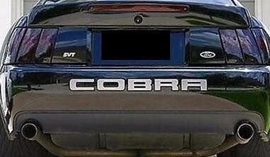 03-04 Mustang Cobra rear bumper vinyl inserts - Many colors to choose from