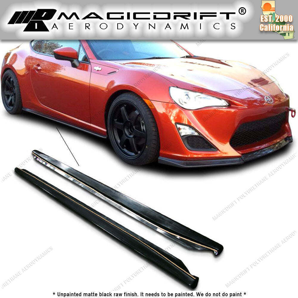 For 13-20 Scion FRS GT86 Bottom Line JDM Style Flat Side Skirts Rockers PU