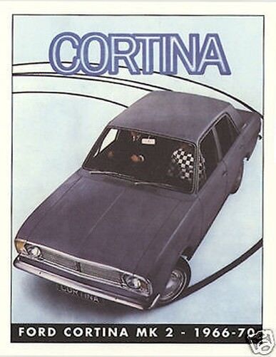 FORD CORTINA MK 2 (1966-70) Collectors Card Set - Lotus GT Crayford 1600E Super
