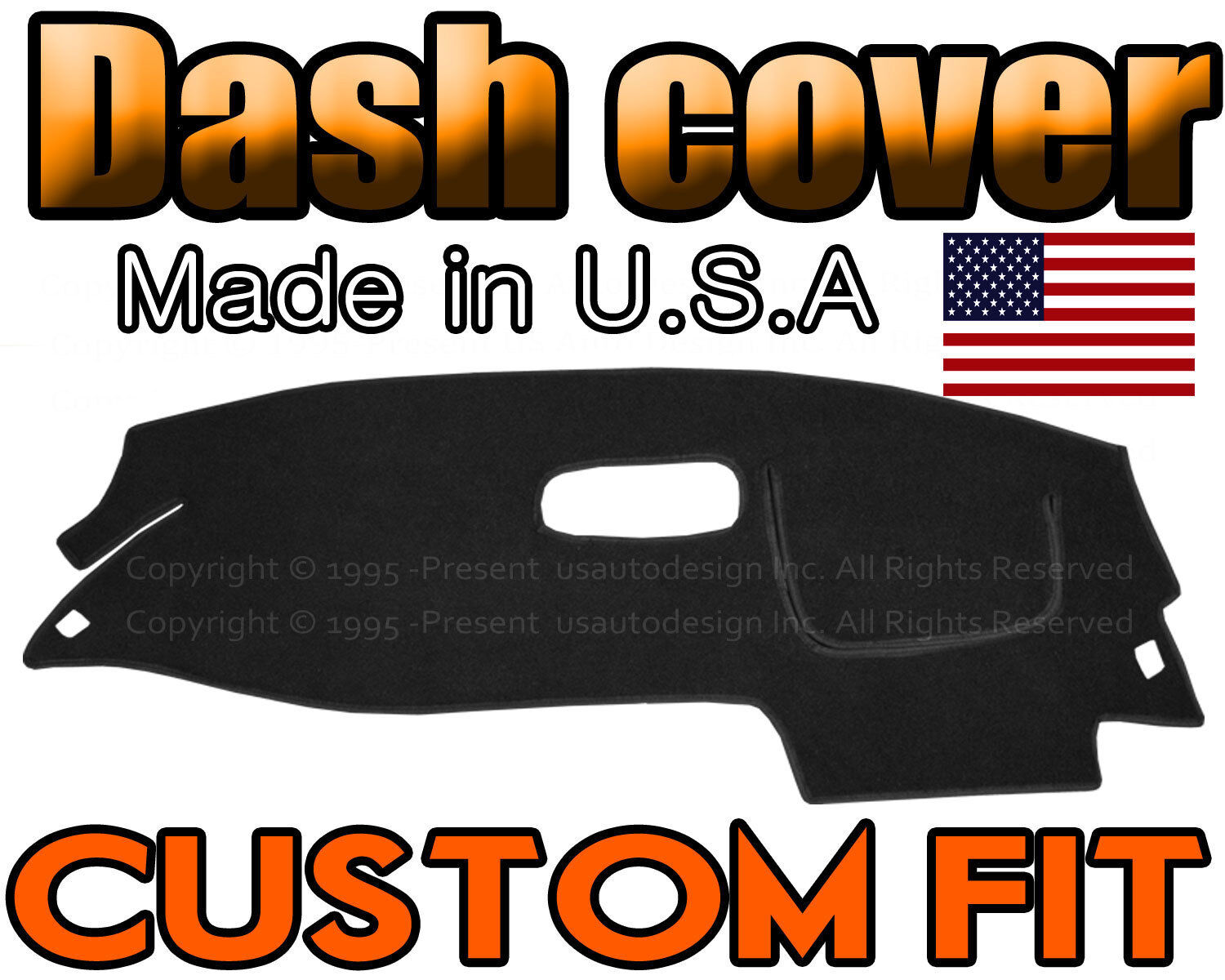 Fits 1995-2005  CHEVROLET CAVALIER  DASH COVER MAT  DASHBOARD PAD / BLACK
