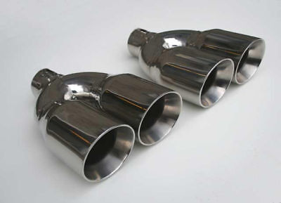 YONAKA CHEVROLET CAMARO SS PAIR STAINLESS STEEL DUAL EXHAUST TIPS 2.5\