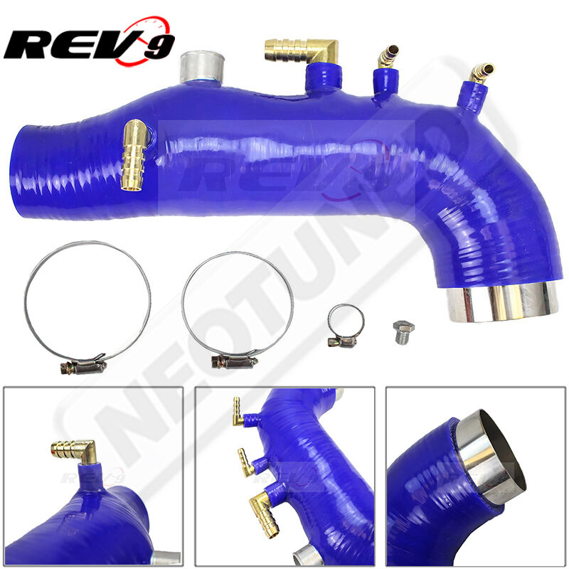 Rev9 For WRX 08-14 GE GH GR GV EJ25 Silicone Turbo Inlet Intake Hose Blue