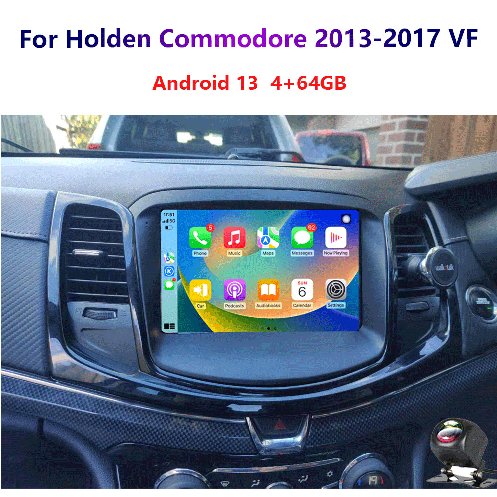 4-64G Android13 For Holden Commodore 2013-17 Wireless Carplay Car Radio WIFI GPS