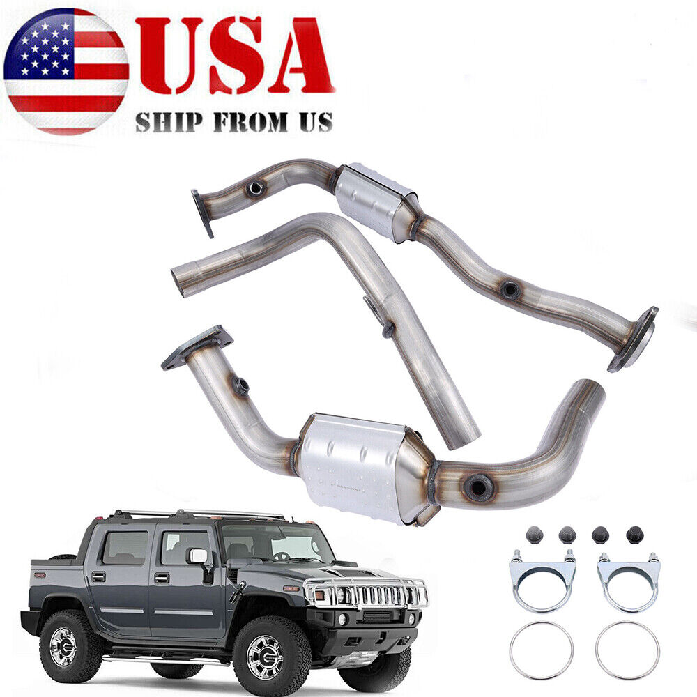 New Exhaust Left and Right Sides Catalytic Converter Set for Hummer H2 2003-2006