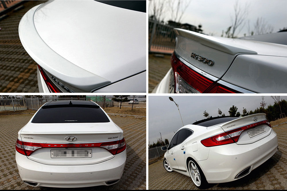 WHC White Crystal PAINTED Trunk Rear Spoiler For 11 15 Hyundai Azera Grandeur HG