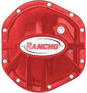 Rancho RockGEAR Dana 30 Diff Cover For 97-18 Jeep Wrangler TJ JK RS6218 Red