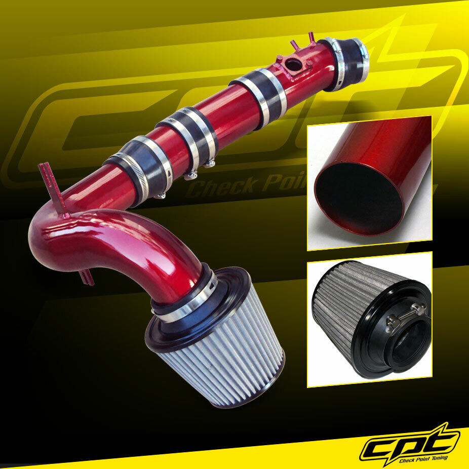 For 04-11 Mazda RX8 RX-8 1.3L Red Cold Air Intake +  Red Filter Cover