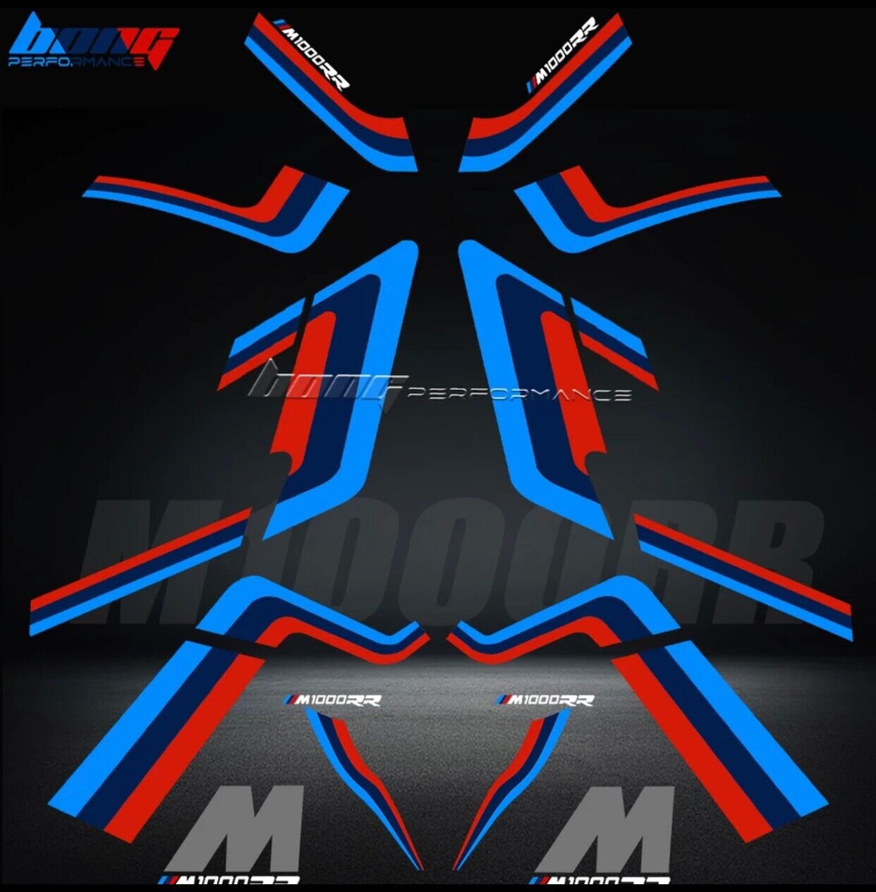 FOR BMW S1000RR M1000RR motorcycle fairing Decals Vehicle Sticker Set 2021-2022