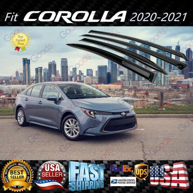 Fit For Toyota Corolla 2020-2021 4 Door Sedan Window Visor Rain Guard Deflectors