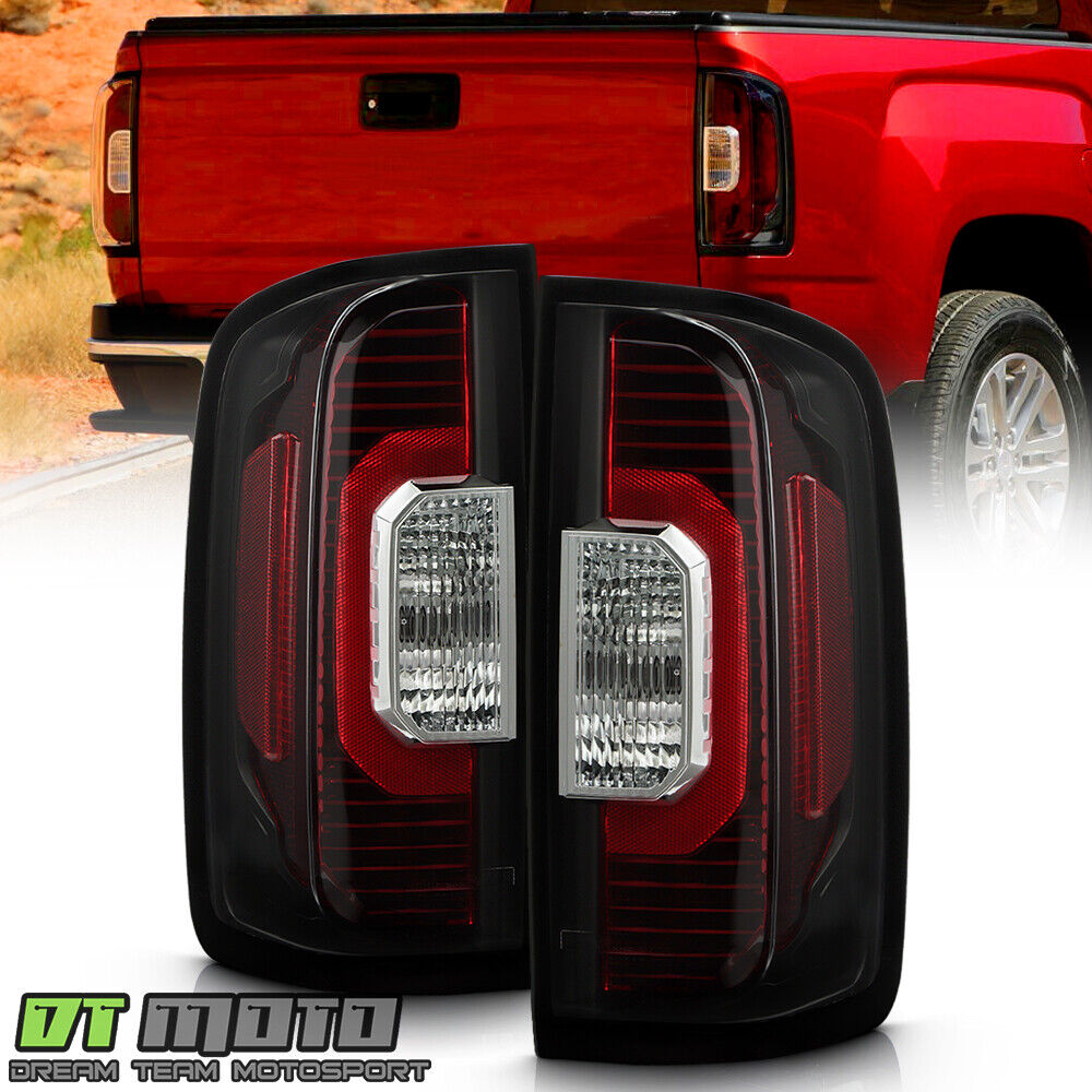 For 2015-2022 GMC Canyon/Chevy Colorado Black Tail Lights Brake Lamps Left+Right
