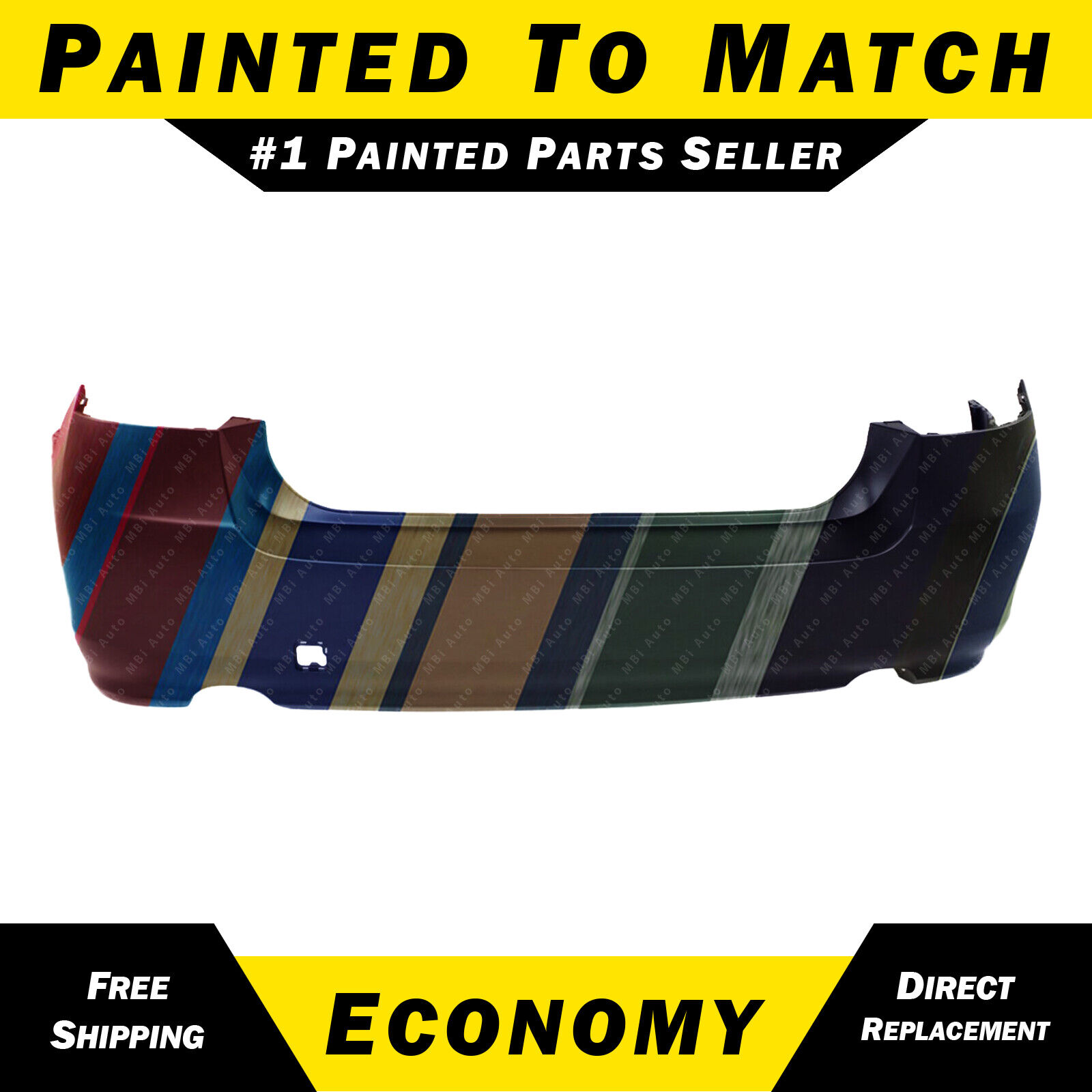 New Painted to Match - Rear Bumper Cover for 2010-2013 Subaru Legacy Sedan