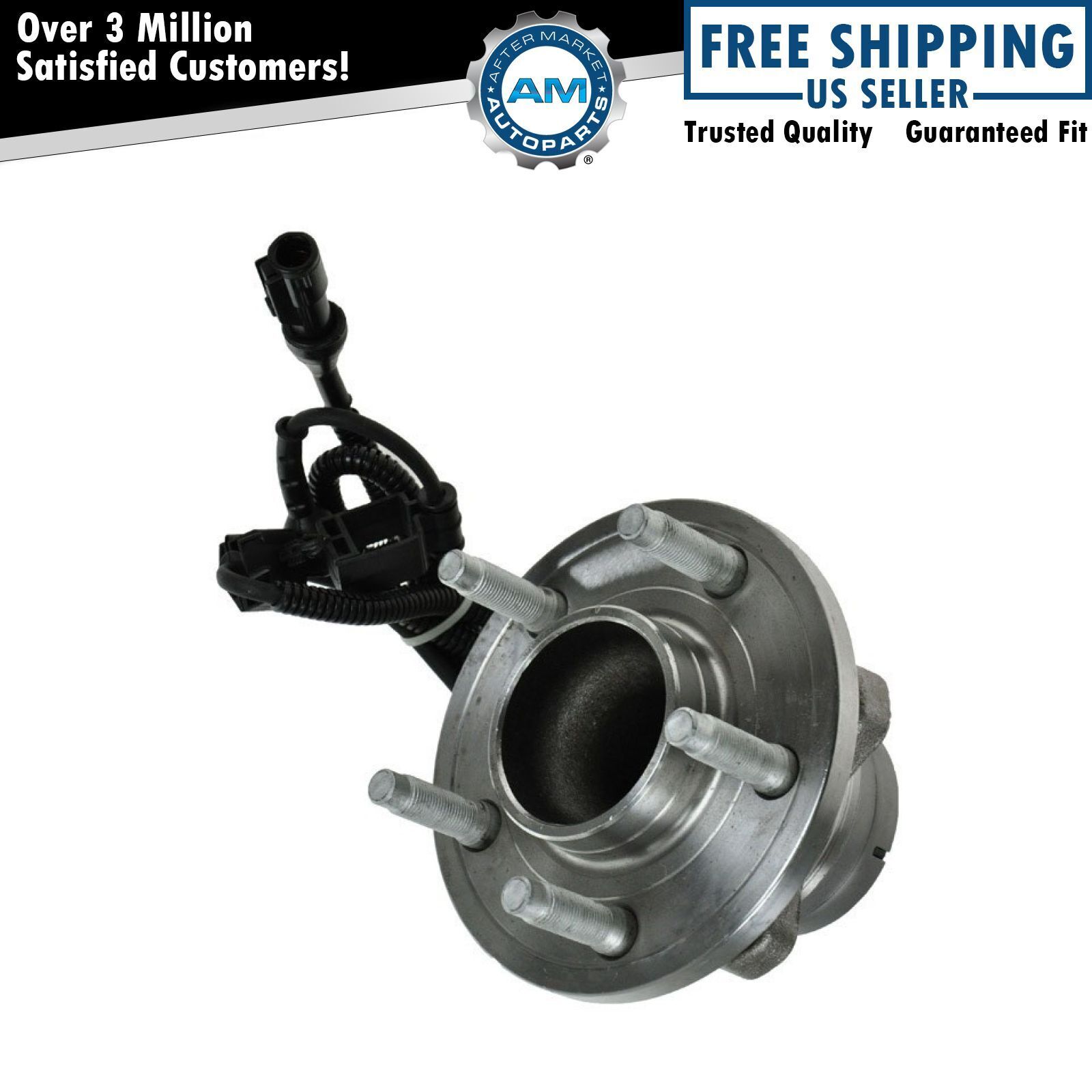 Front Wheel Hub & Bearing w/ Sensor Assembly for Ford Mercury Lincoln w/ ABS