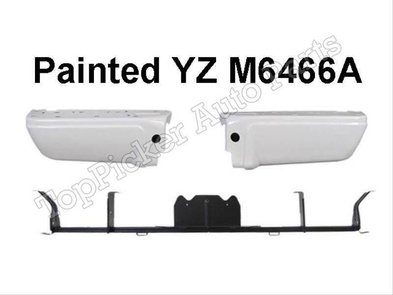Painted Oxford White YZ/M6466A Rear Bumper Ends W/O Hole Hitch For 08-16 F250