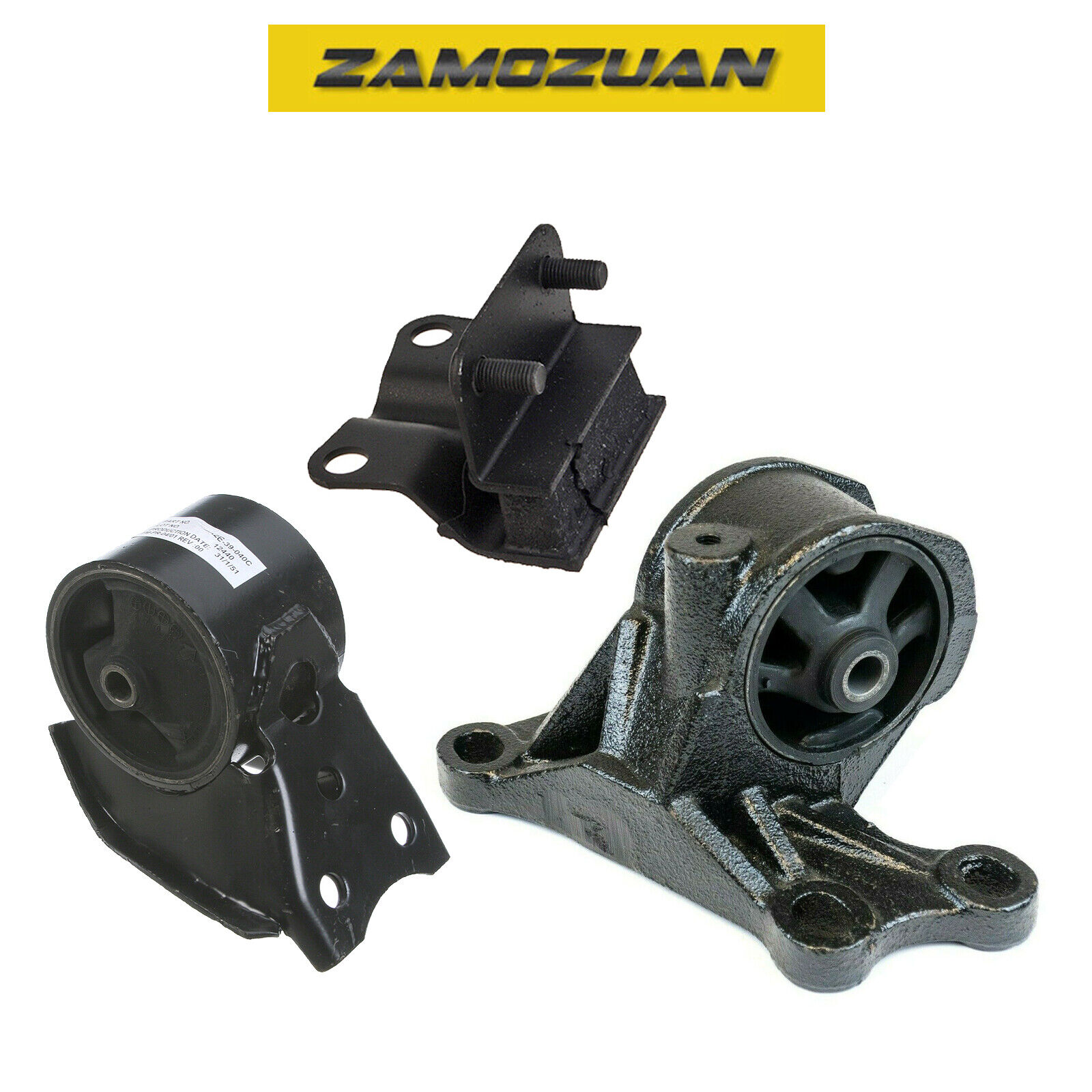 Rear Engine & Trans Mount Set 3PCS. 1998-2002 for Mazda 626 2.0L for Auto.