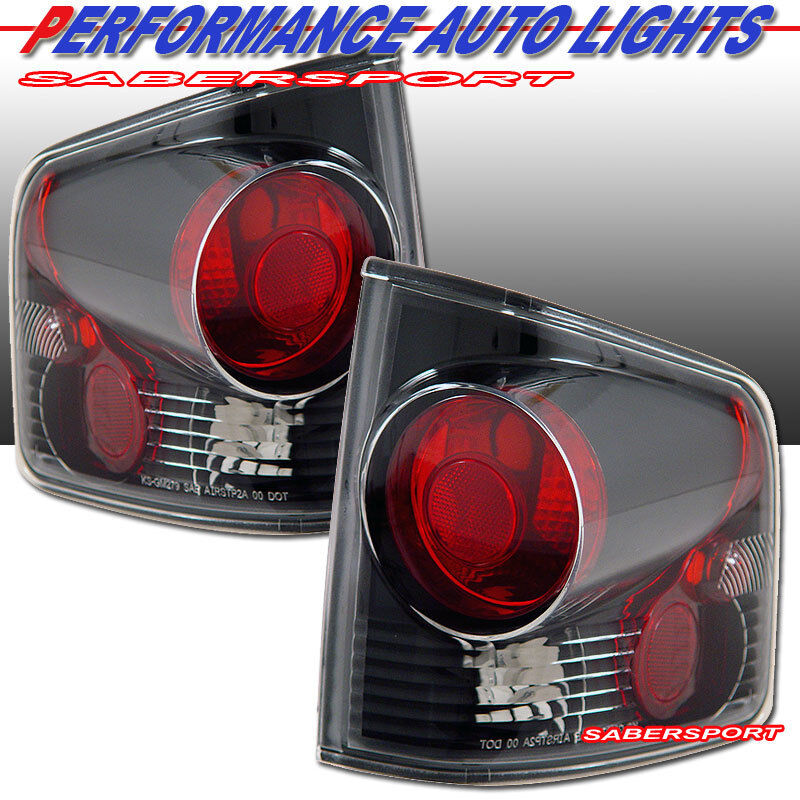 Set of Pair Black Taillights for 1994-2004 Chevy S10 Pickup GMC Sonoma Pickup