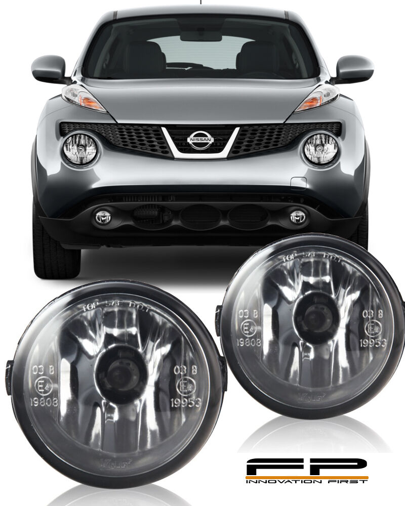 FOR 2011-2014 NISSAN JUKE CLEAR LENS REPLACEMENT FOG LIGHT HOUSING ASSEMBLY PAIR
