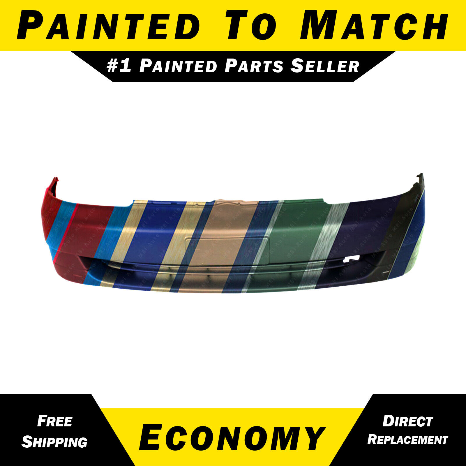 NEW Painted To Match - Front Bumper Cover Fascia For 2000 2001 2002 Toyota Echo