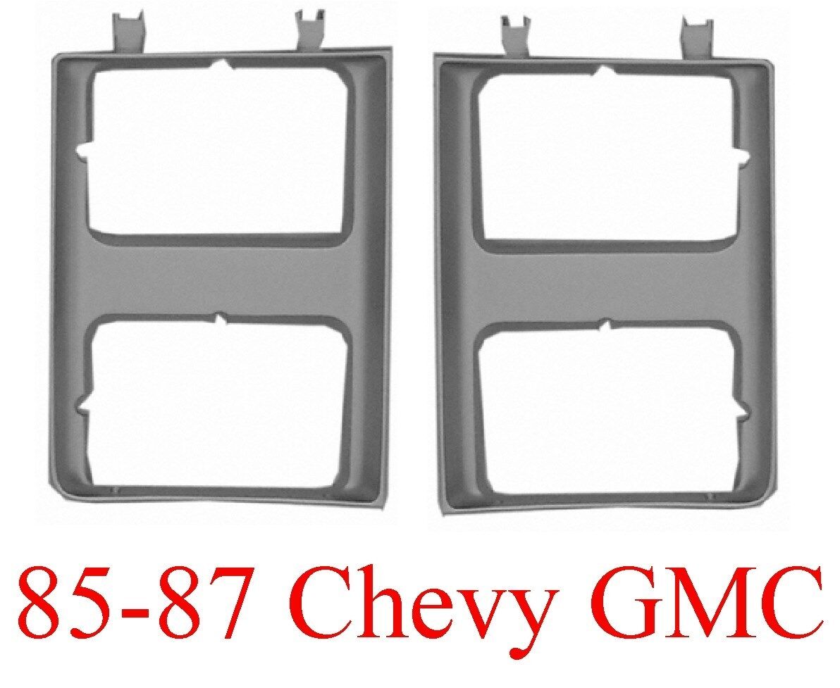 85 87 88 Chevy GMC Head Light Door Set 2PC L&R Truck Blazer Suburban Quad Set Up