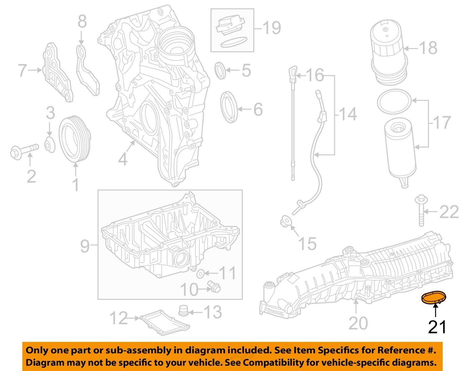MERCEDES OEM 15-20 C400 Engine Engine Parts-Intake Manifold Seal 2761410780
