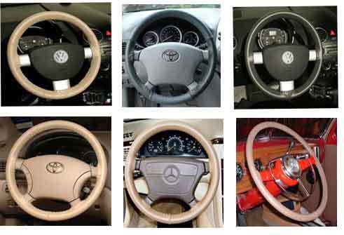 Dodge Leather Steering Wheel Cover Wheelskins - Custom Fit You Pick the Color