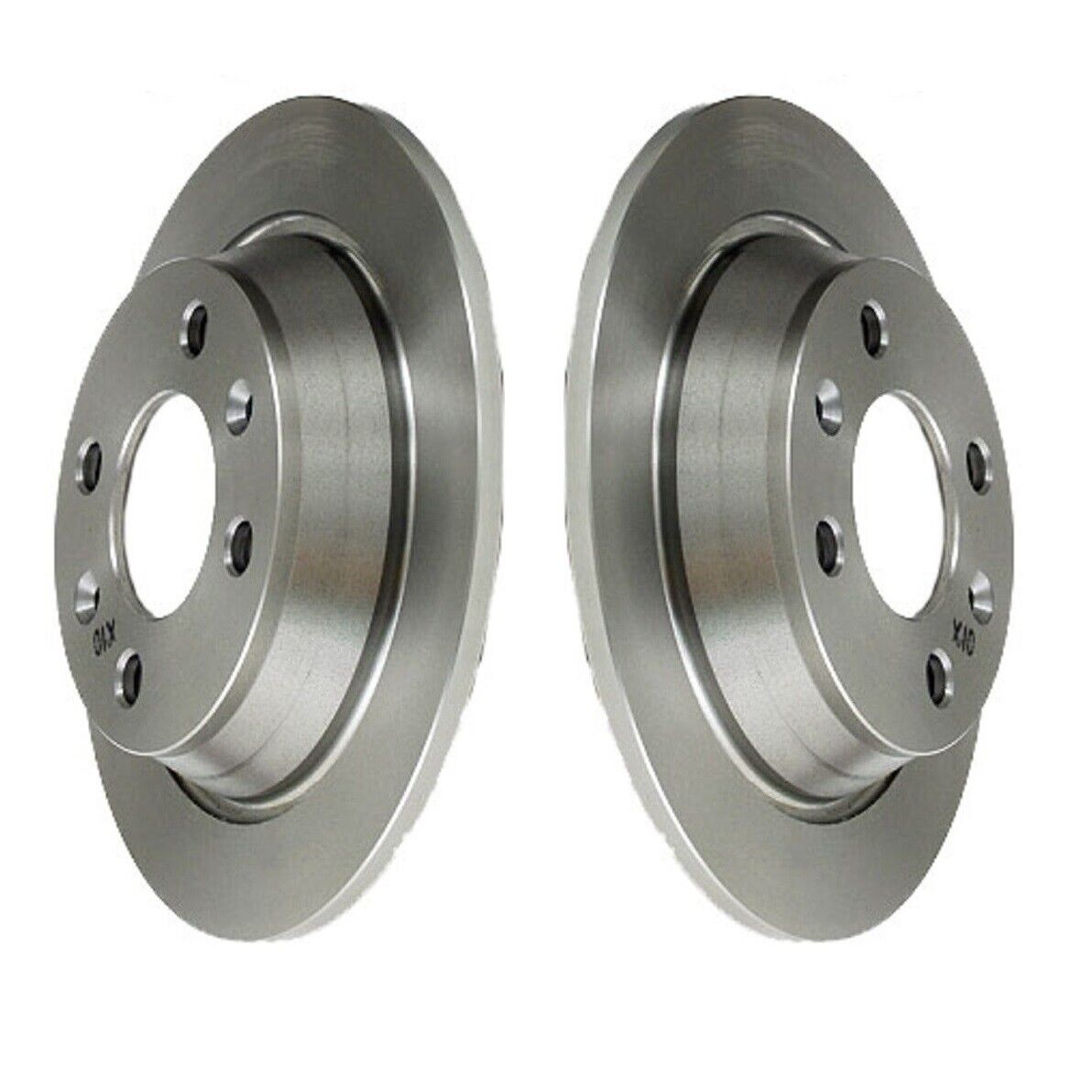Brembo Pair Set of 2 Rear Left & Right Solid Brake Disc Rotors For Saab 900 9000