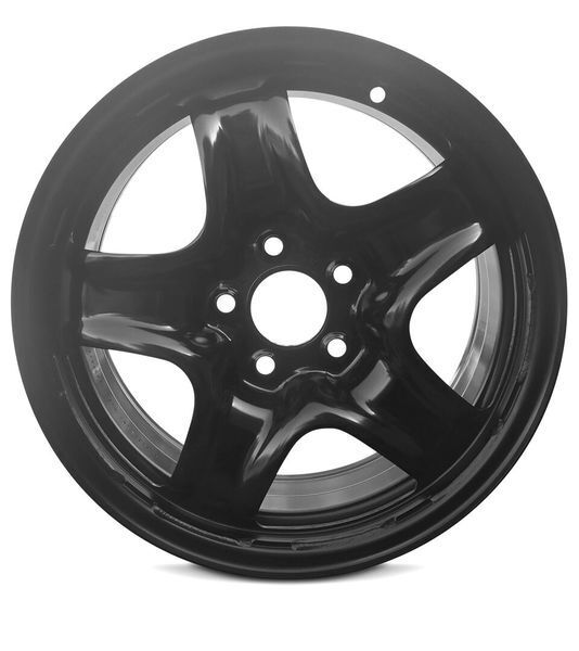New 16x6.5 inch Wheel for Pontiac G5 (07-08) Black Painted Steel Rim