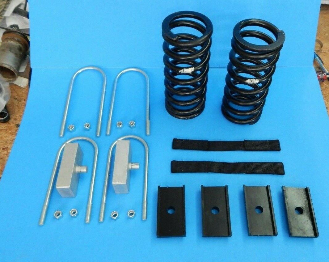 New MGB 1975-1980 Rubber Bumper Deluxe Lowering Kit w Front Springs Straps Etc