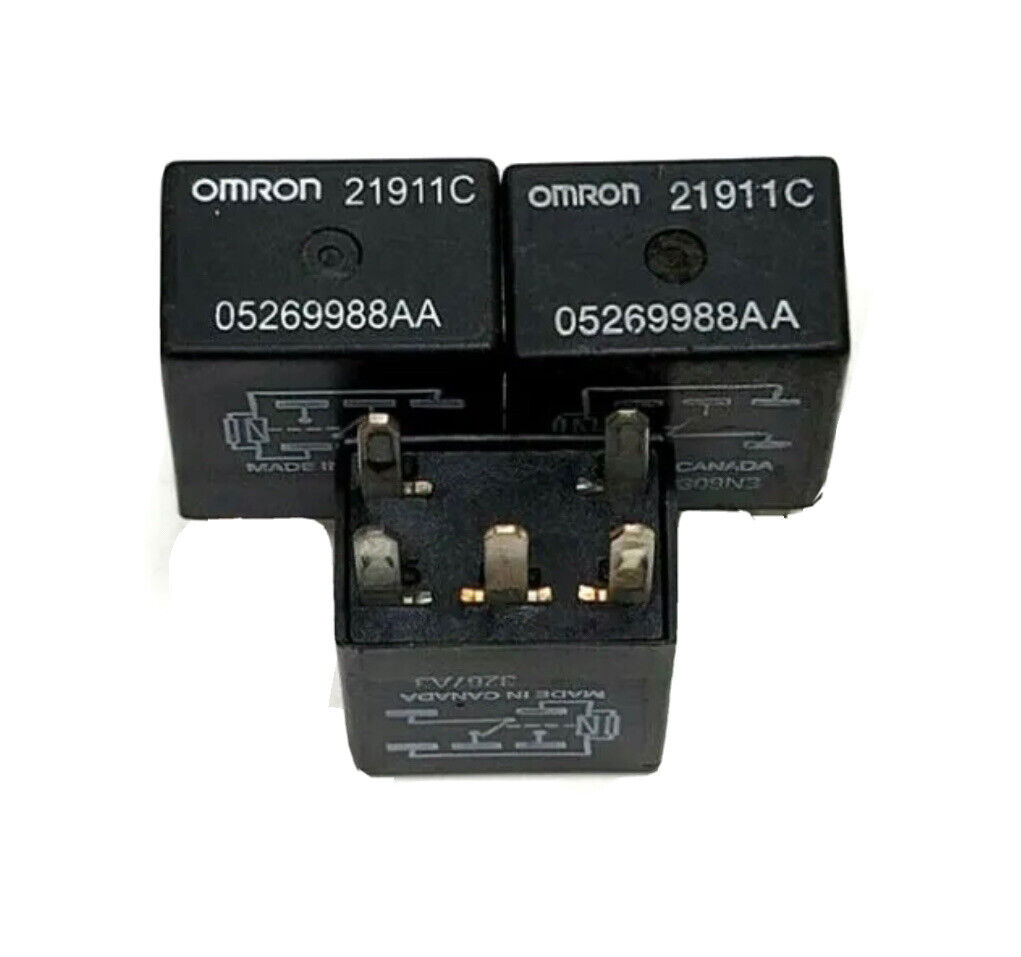 ✅ (Lot of 3) Omron 5 Pin Relay 05269988AA OEM 21911C 