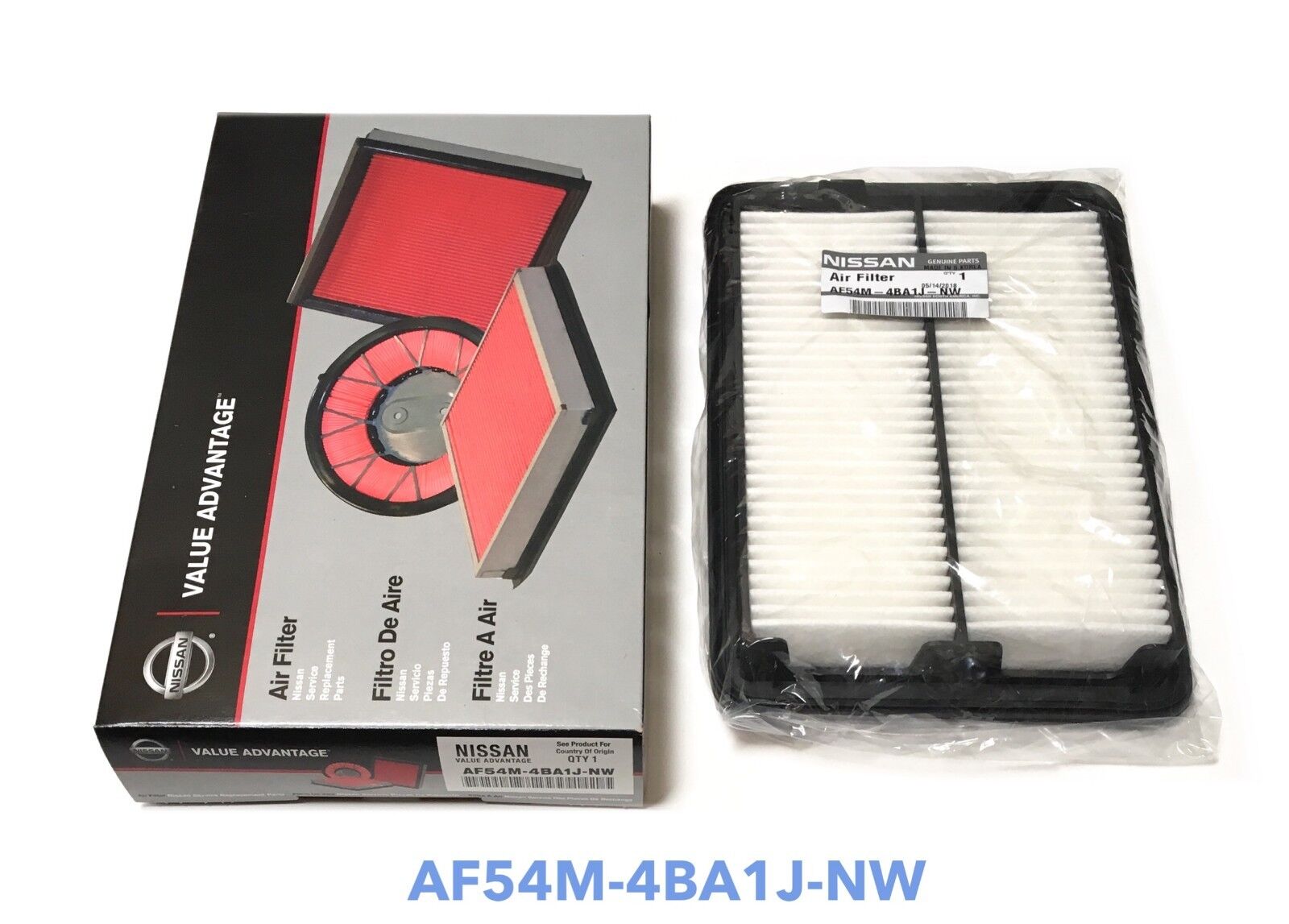 Nissan Engine Air Filter ROGUE OEM 2014-18 AF54M-4BA1J-NW Perfect fit