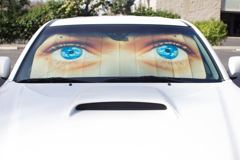 CC Car Window Sun Shade /Wolf /Cat Eyes /Palm Trees /Fairy /Human Eyes /Scenery