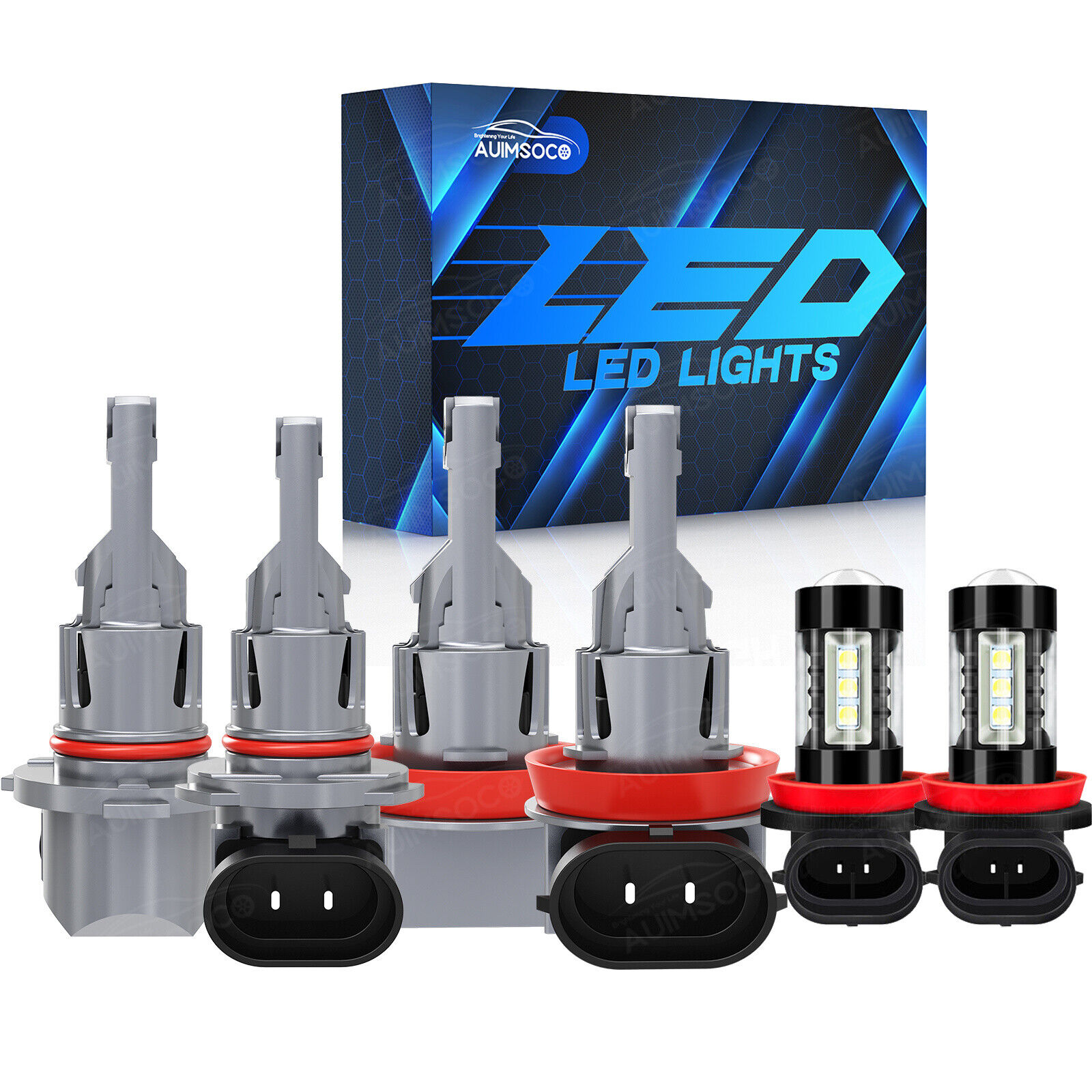 For Toyota Venza 2009 2010 2011-2016 Combo LED Headlights Fog Lights Bulbs Kit