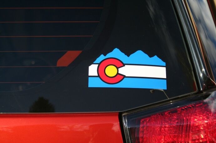 Colorado State Flag Rocky Mountains Die-Cut Sticker, Buy 2 Get 1 FREE  