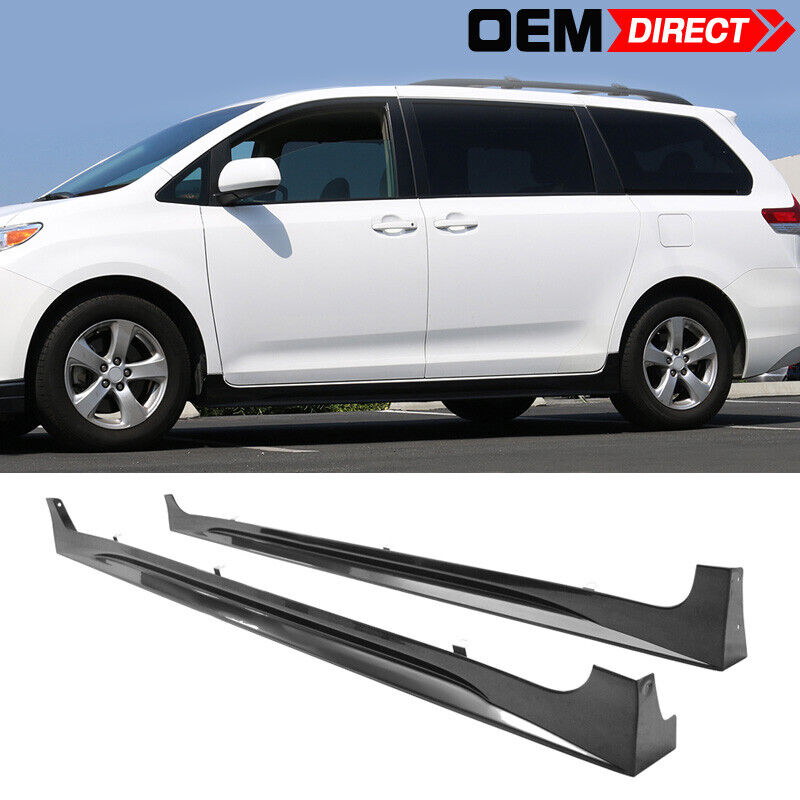 Fits 11-20 Toyota Sienna XL30 SE Only Mp Style Side Skirts Rocker Panels ABS