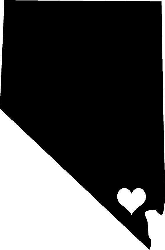 Las Vegas Nevada Heart Vinyl Sticker Decal with Multiple Color Options