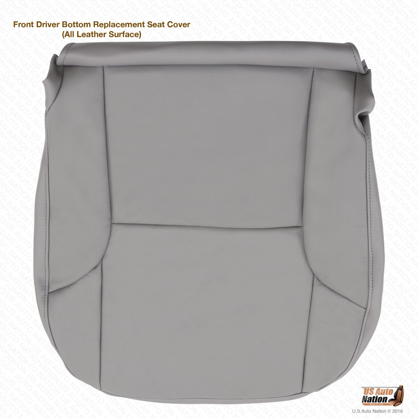 Driver Bottom Replacement Leather Cover Gray For 2004 2005 2006 Toyota 4Runner