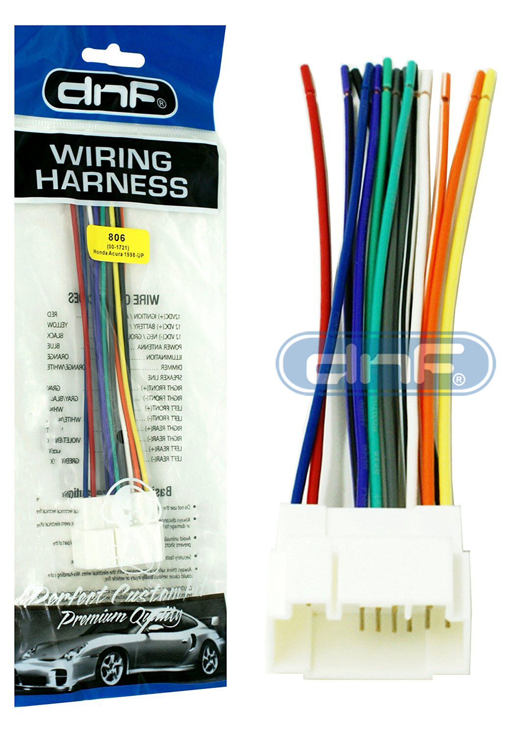 AFTERMARKET WIRE WIRING HARNESS FOR SELECT HONDA/ ACURA/ SUZUKI VEHICLES 70-1721