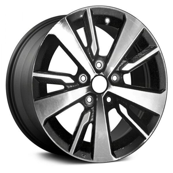 Wheel For 2019-2021 Nissan Leaf 16x6.5 Alloy 10 Spoke Machined Charcoal Metallic