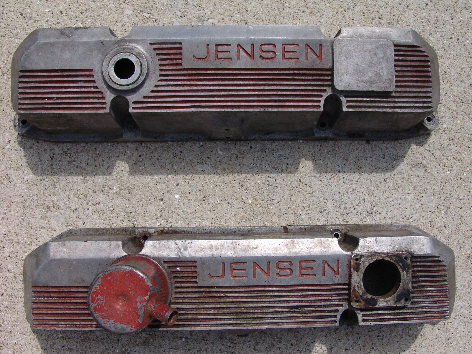 1972-76 Authentic Jensen Interceptor Aluminum Valve Covers Used
